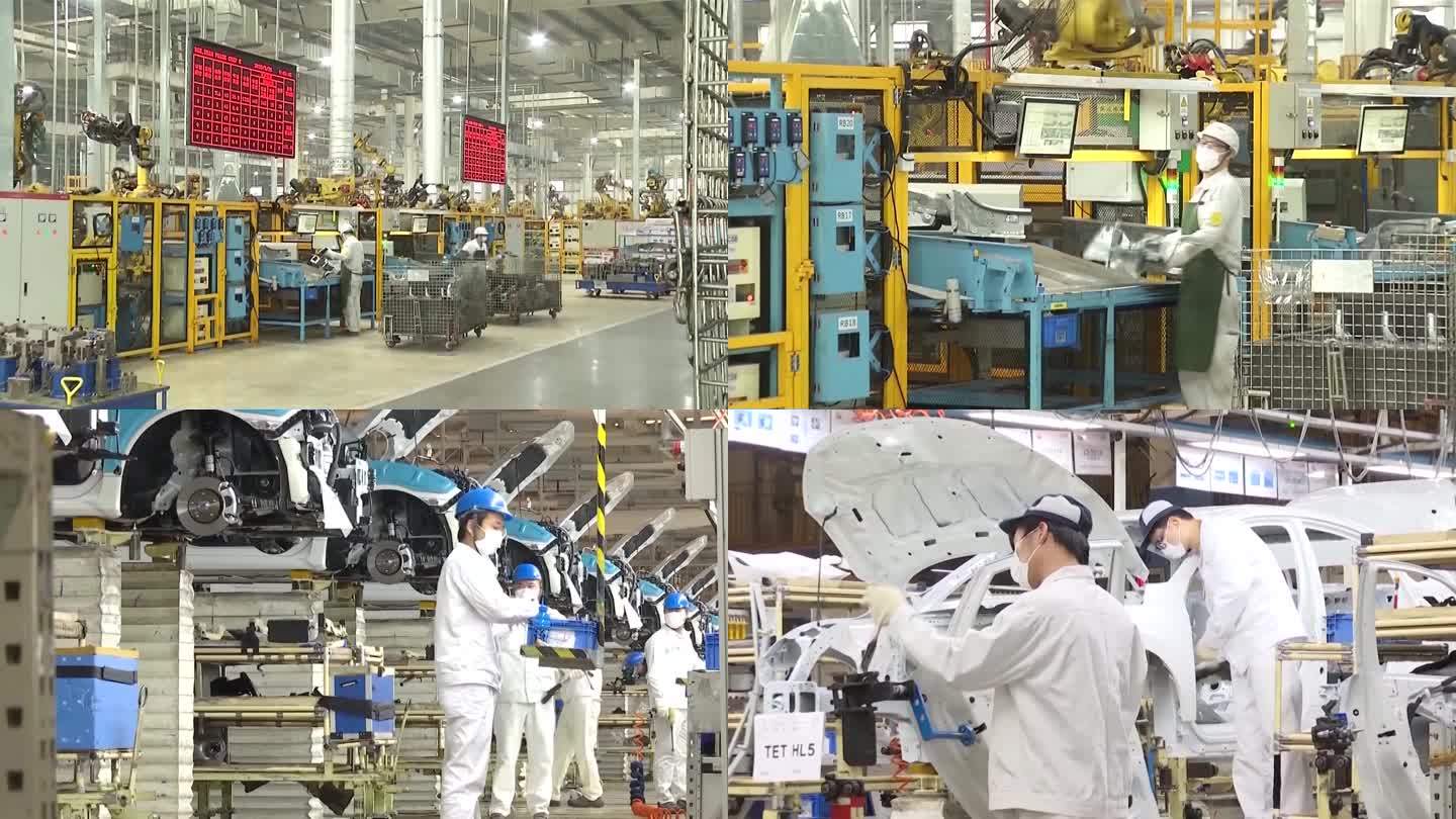 中国上海汽车生产线复产复工（合集）