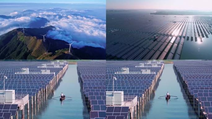 中国的绿色能源环保碳中和碳达峰基础设施建设成果航拍（选编）
