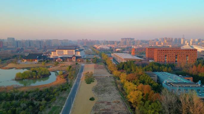 杭州浙江大学紫金港校区校门风景视频素材9