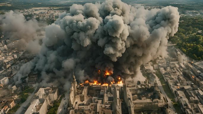 被轰炸的乌克兰城市