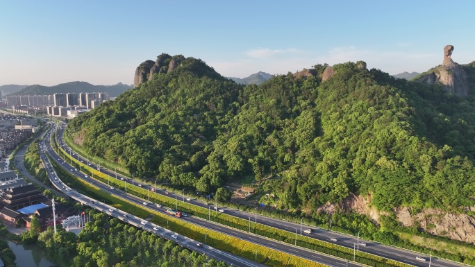 台州温岭东环路航拍