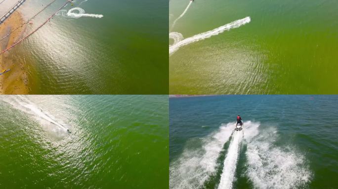 4K海面摩托艇航拍