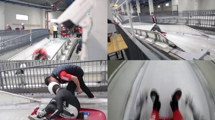 中国北京冬残奥会运动员在训练（合集））