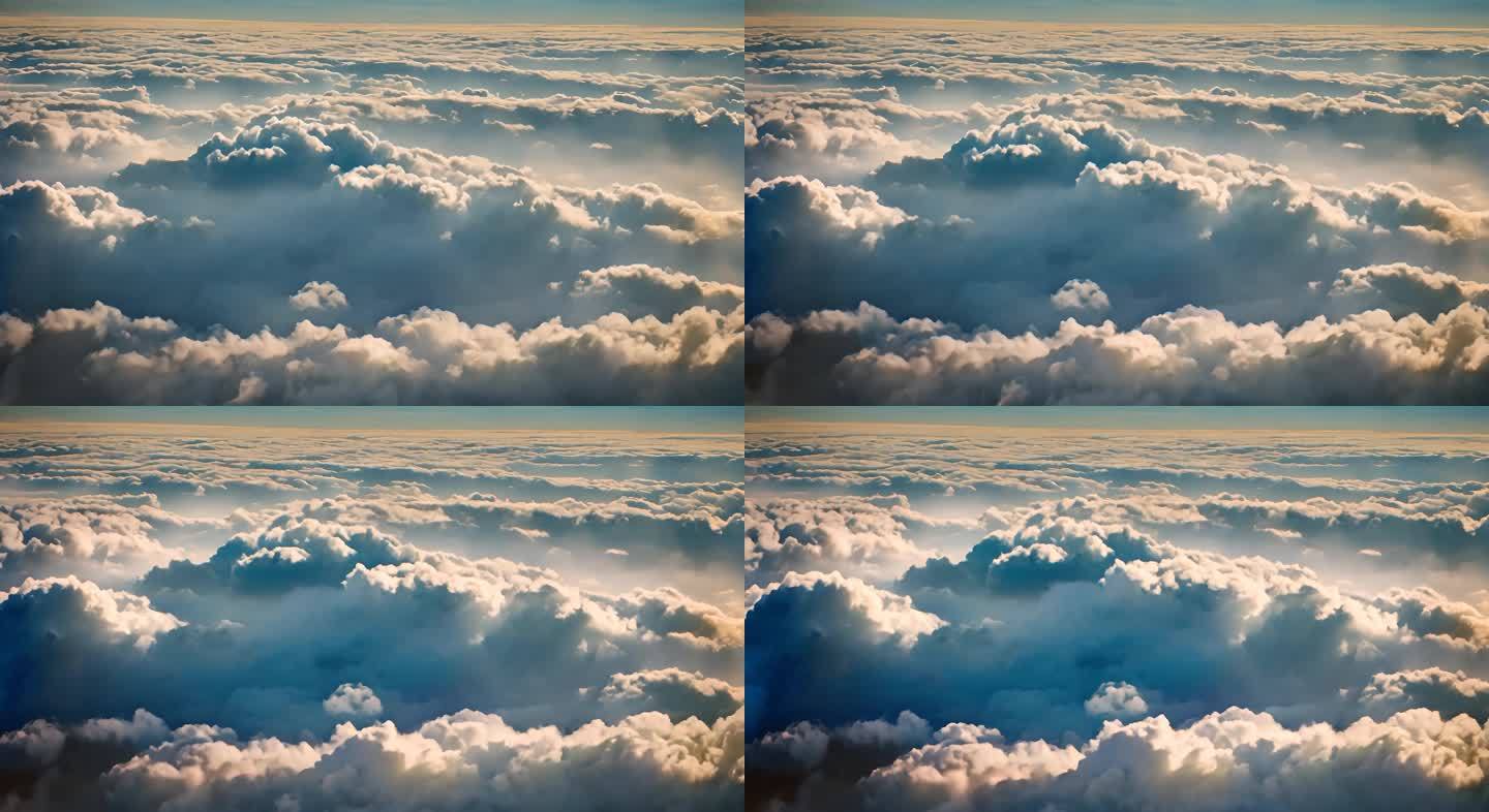 云层天空卷云的延时镜头