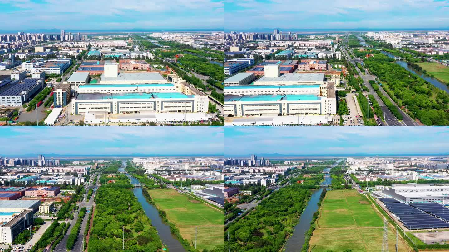 台州湾新区，沿海工业城，工业区航拍