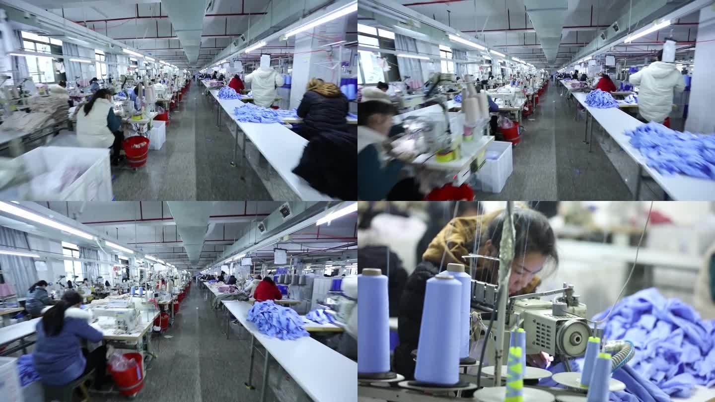 中国工厂内工作的工人