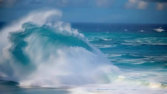 大海海洋海浪大浪浪花