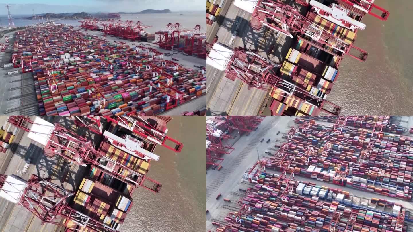 中国的进出口商用码头航拍（合集）