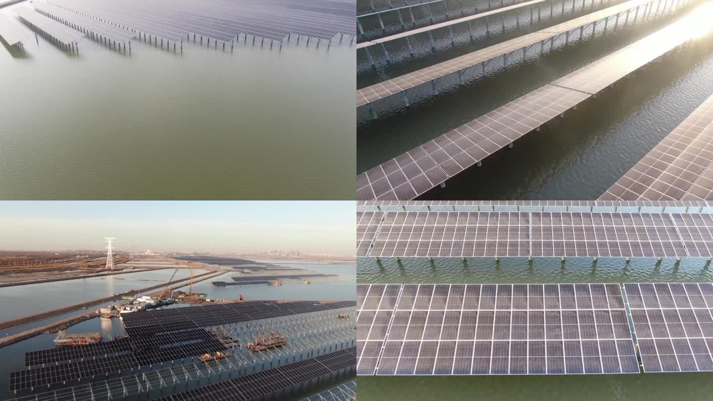 中国新能源基础设施建设太阳能电池板光伏航拍（选编）