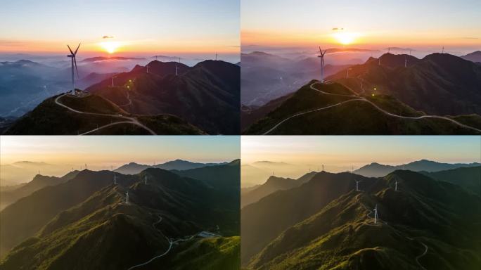 大山 绿美 日出云海 高山日出