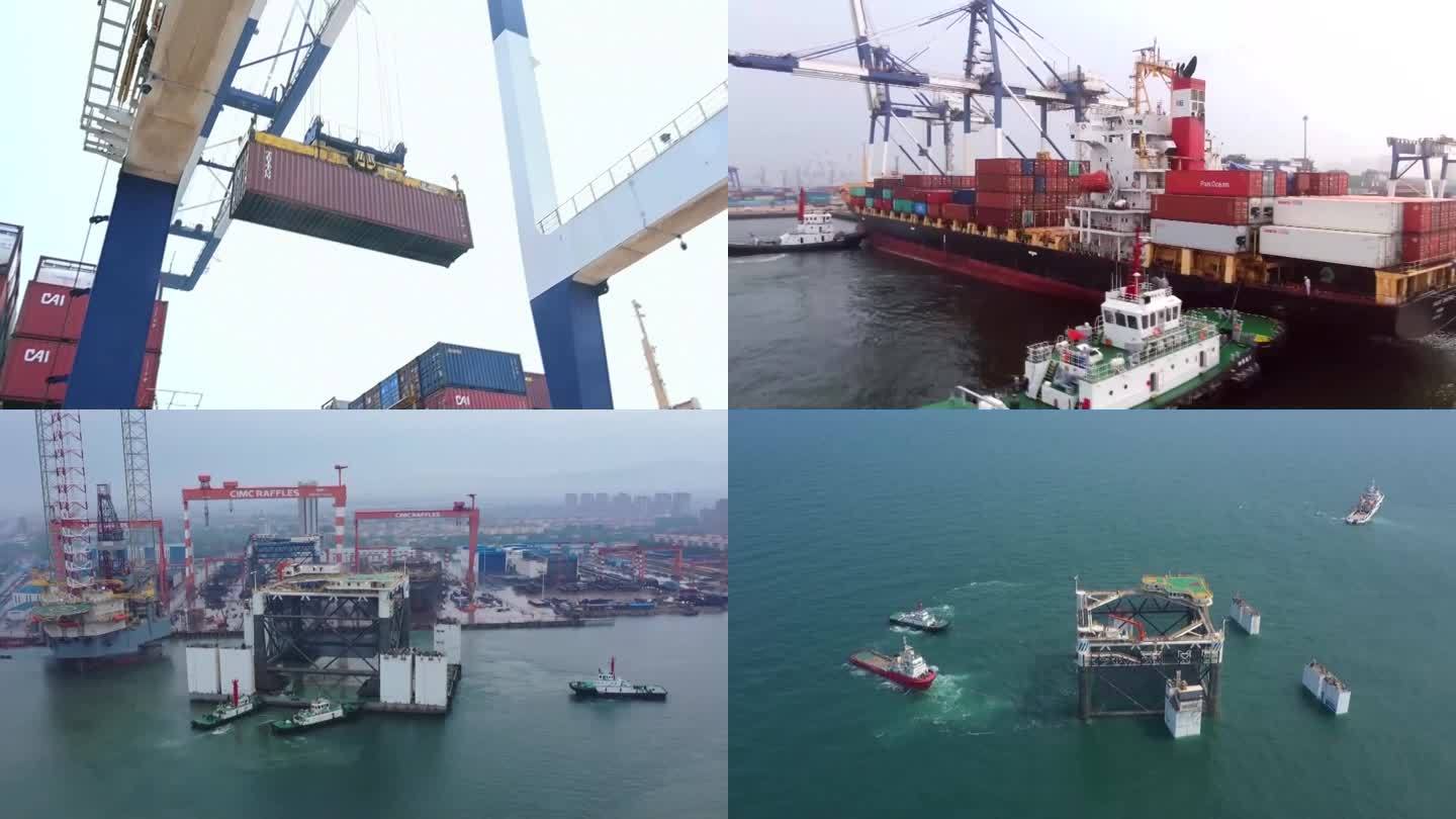 中国的商用码头港口集装箱（合集）