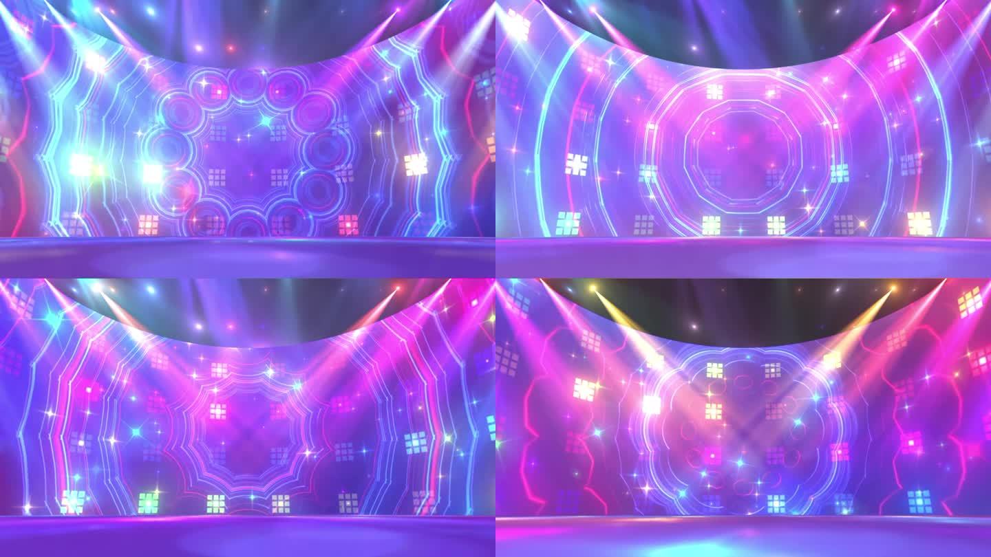 诺言DJ版本三维弧形动感灯光舞台背景