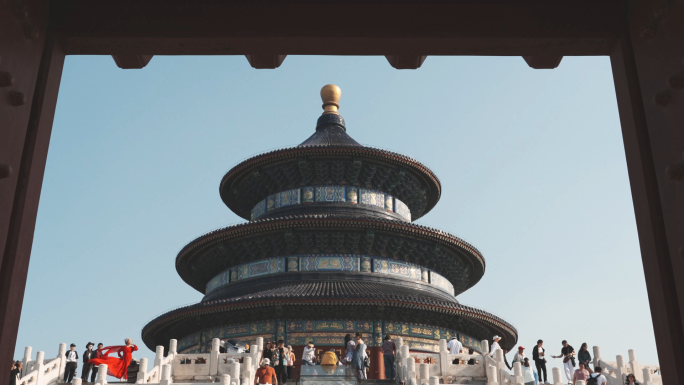 北京天坛公园大气空镜视频素材