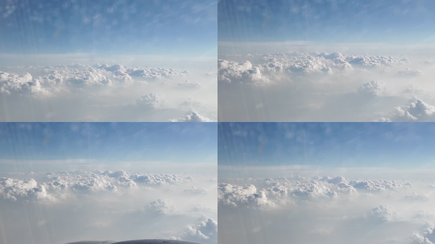 飞机拍摄云彩