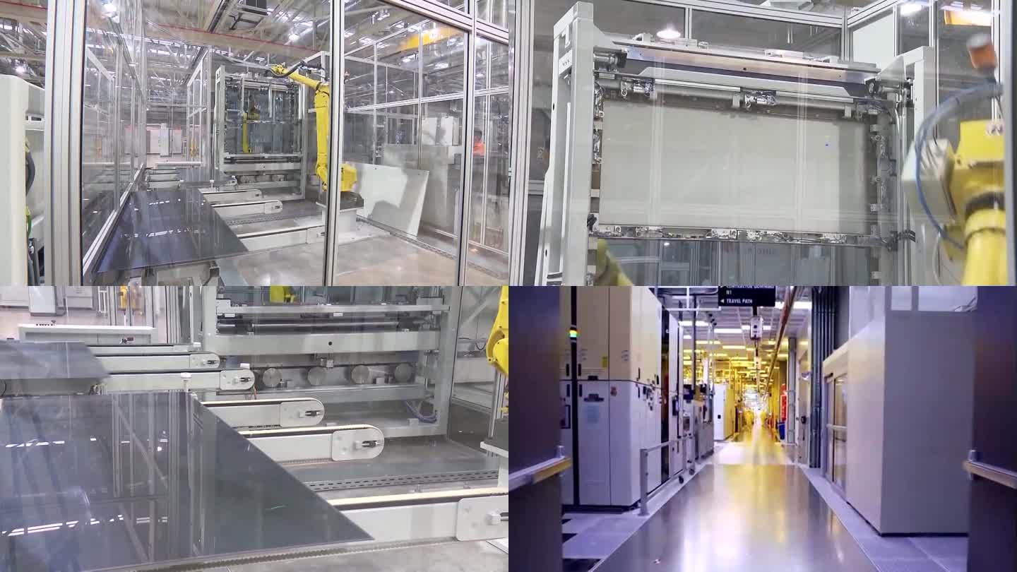 中国太阳能电池板生产工厂的高科技自动化流水线内部生产（选编）