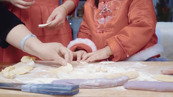 中国新年春节家庭制作年夜饭合集