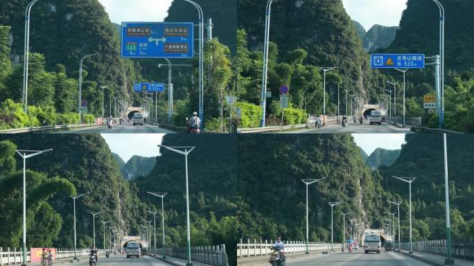 自驾桂林路途的风景
