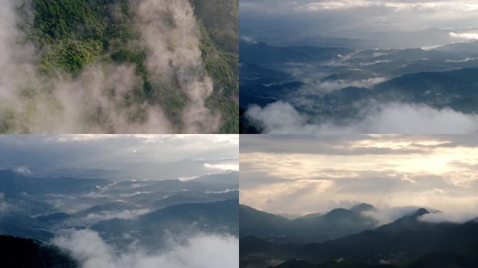 大山 绿美 日出云海 高山日出