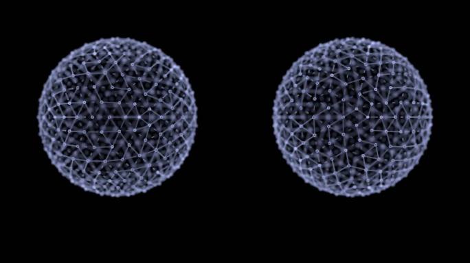 科技感球体动效 循环 带透明通道