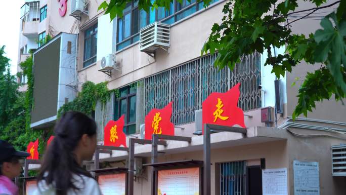 小学校园空景 教学楼 小清新 校园 青春