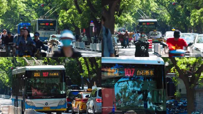 【合集】北京鼓楼107路公交车