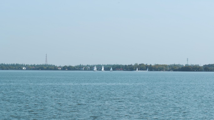 上海青浦淀山湖湖景