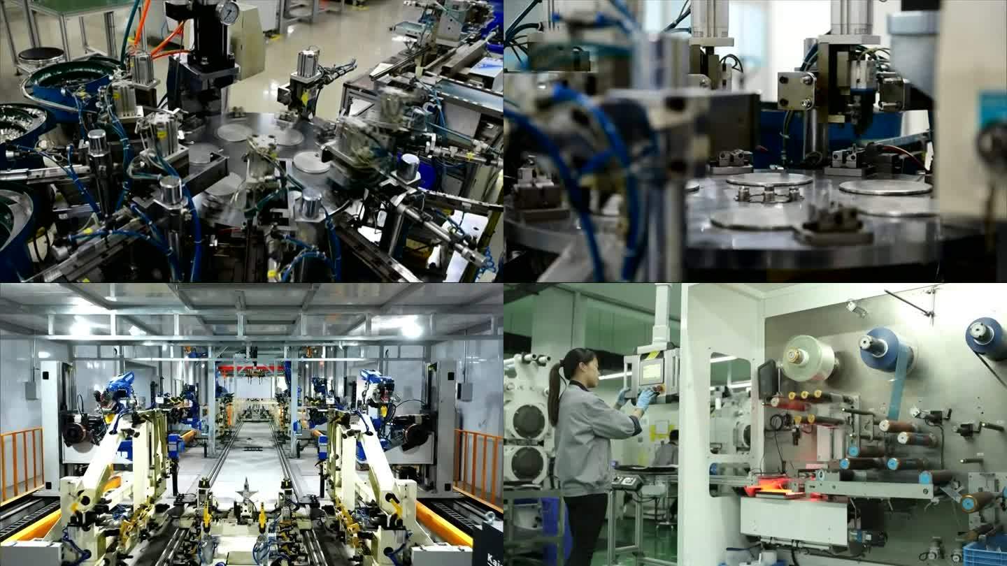 中国工厂内部生产线工人机械臂多角度（合集）