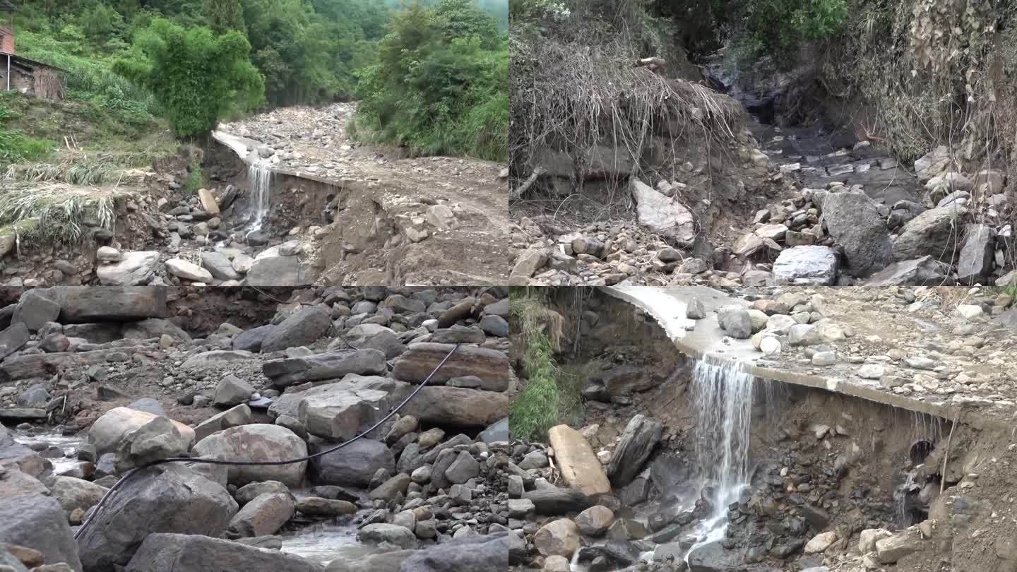 湖北自然灾害山体滑坡泥石流受灾情况