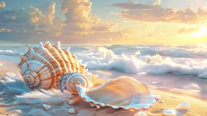 贝壳 彩色贝壳 贝类 海螺