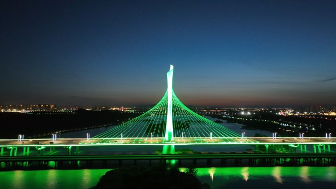 滹沱河夜景