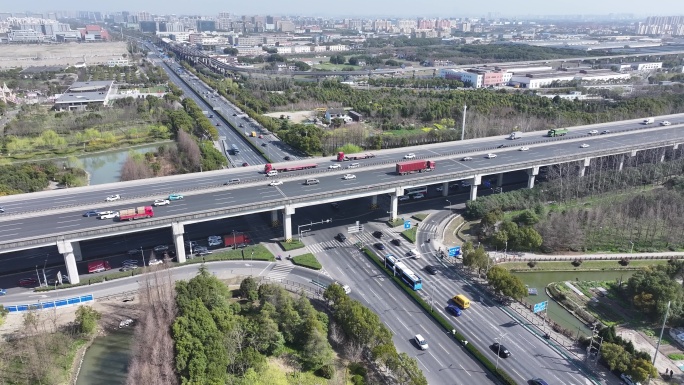 立交桥 高速公路 汽车 申嘉湖 延时