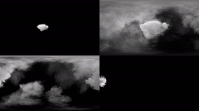 云层云朵穿云特效包装转场VR360全景