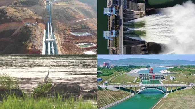 中国的水库水坝建造成果广角航拍（合集）