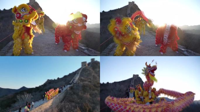 中国新年春节节日传统节日庆典庆祝活动航拍（选编）