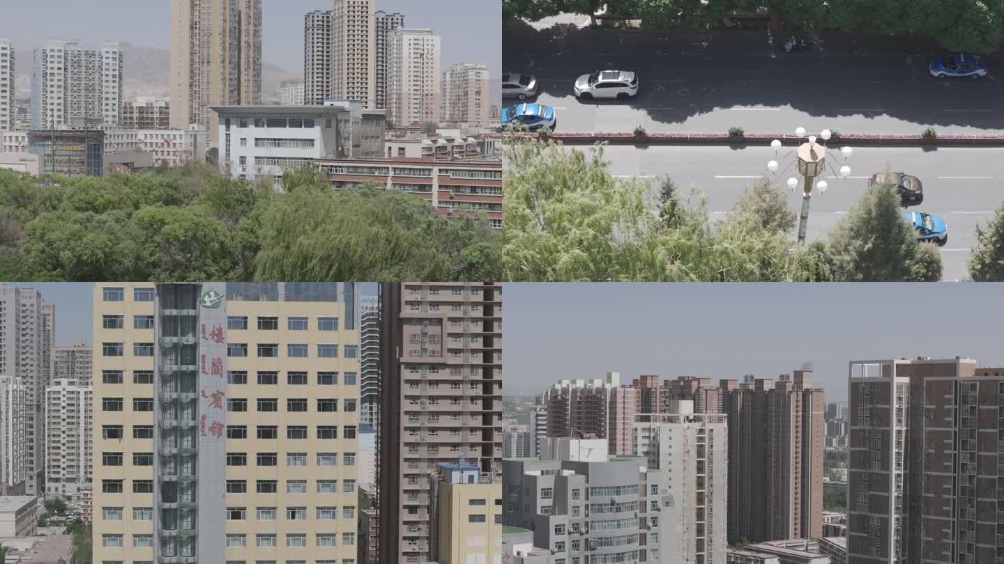 新疆库尔勒城市4Klog航拍