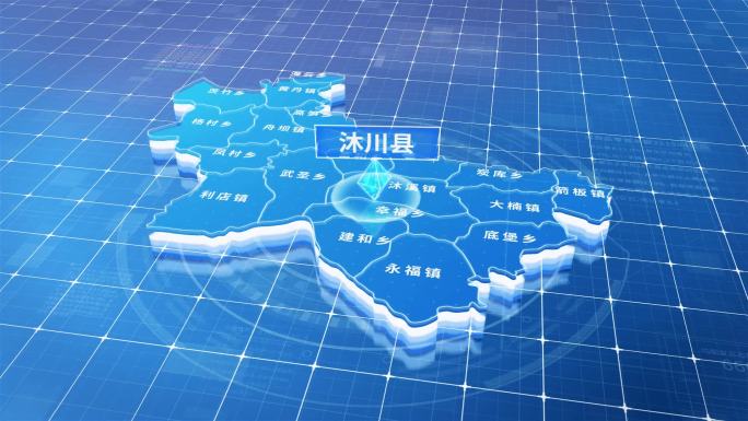 沐川县蓝色三维科技区位地图