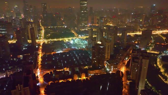 上海市黄浦区外滩南京东路商业繁华区上海世