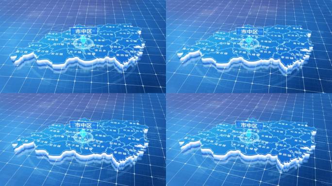 乐山市市中区蓝色三维科技区位地图