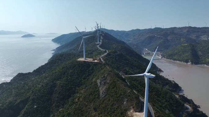 台州一号自驾公路和风力发电站