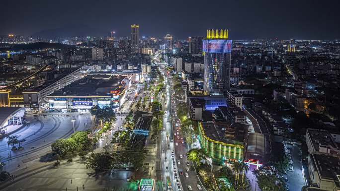 4k肇庆端州市区夜景延时合集