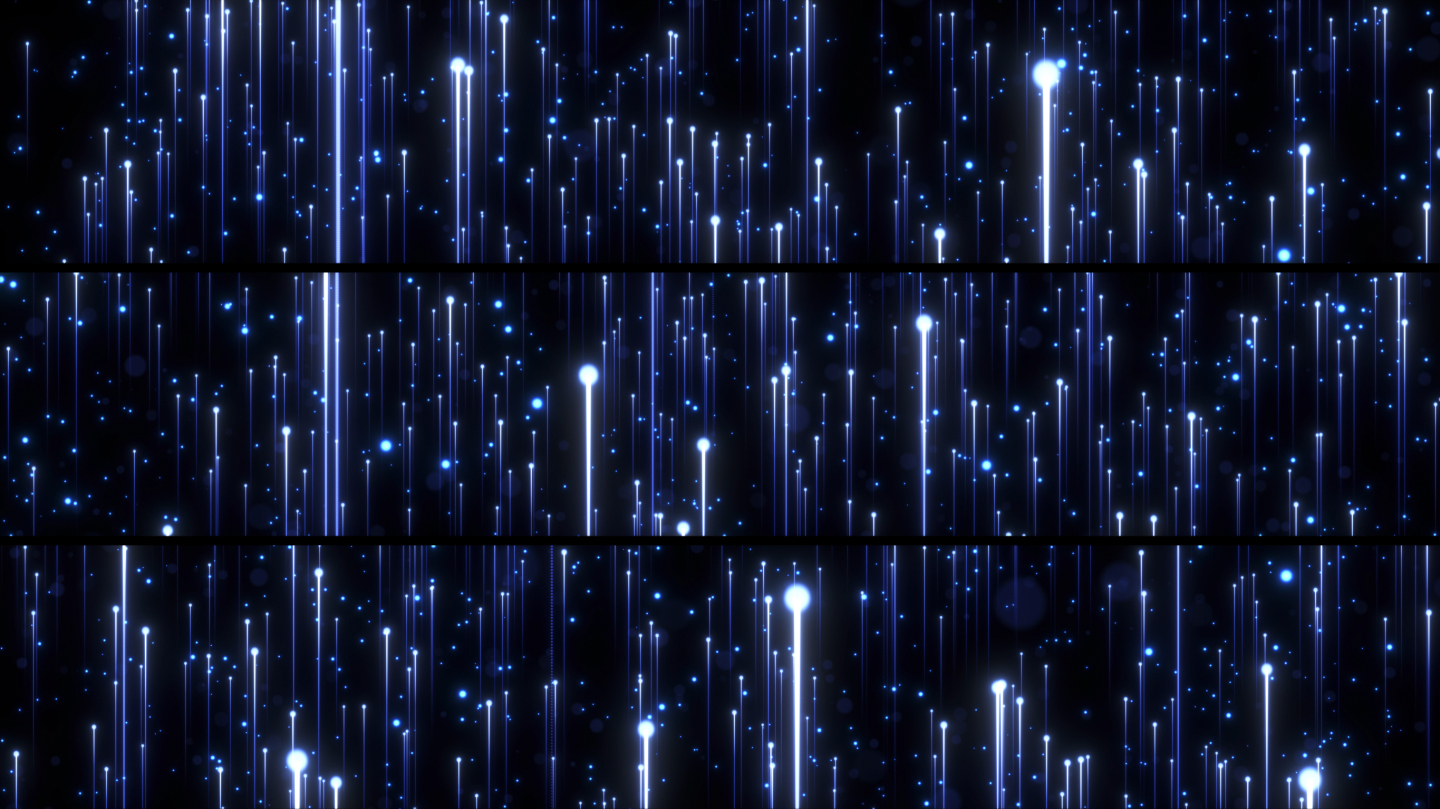 8K沉浸式星空粒子流星雨LED大屏背景