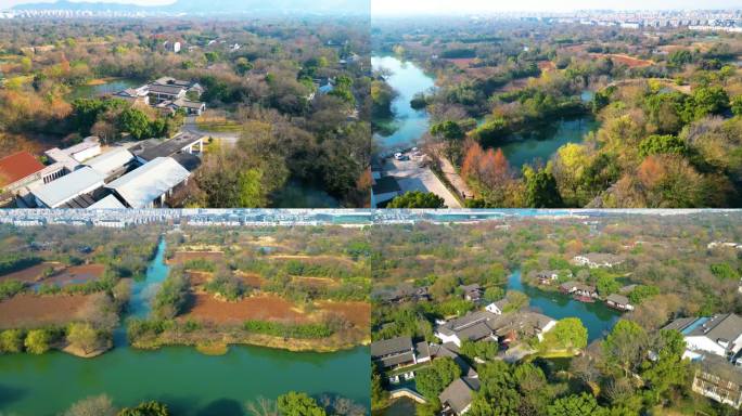 杭州西湖区西溪湿地风光风景视频素材