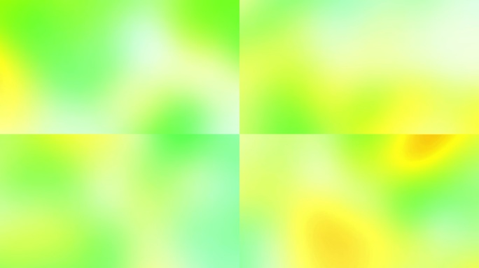 4K淡雅黄绿色彩流动流光溢彩背景无缝循环