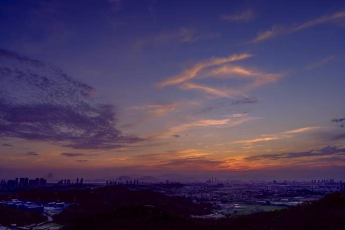 夕阳火烧云延时