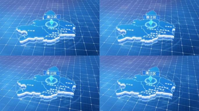 蓬江区蓝色三维科技区位地图