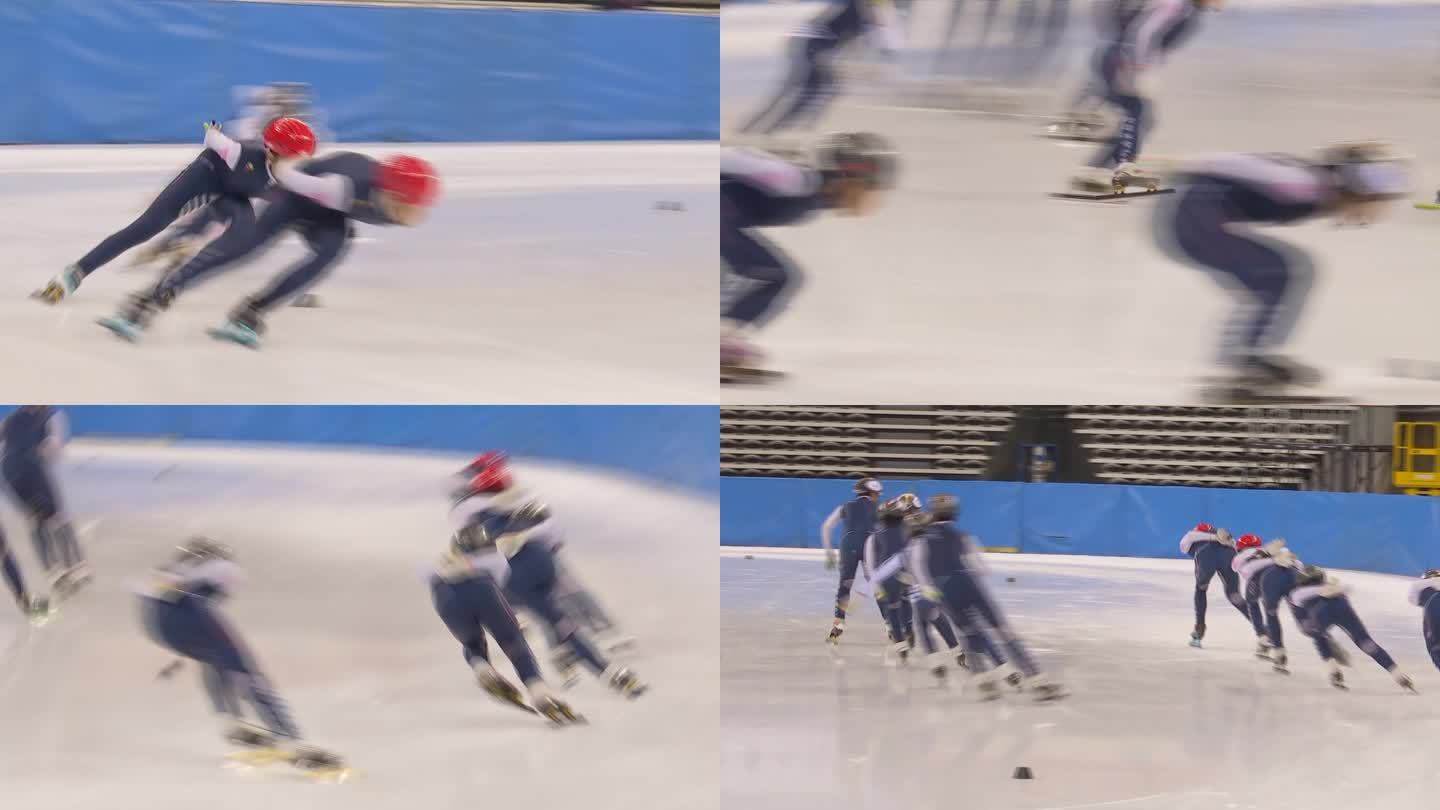 吉林省吉林市冰上运动的儿童