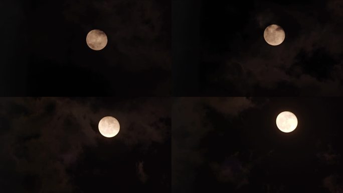 月亮月球延时摄影