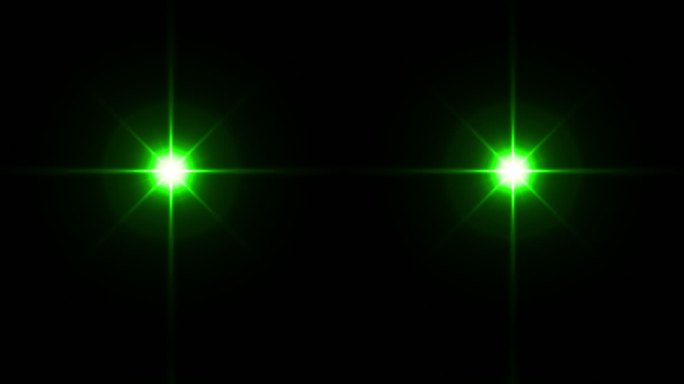 绿色星星 闪耀发光 闪亮光斑