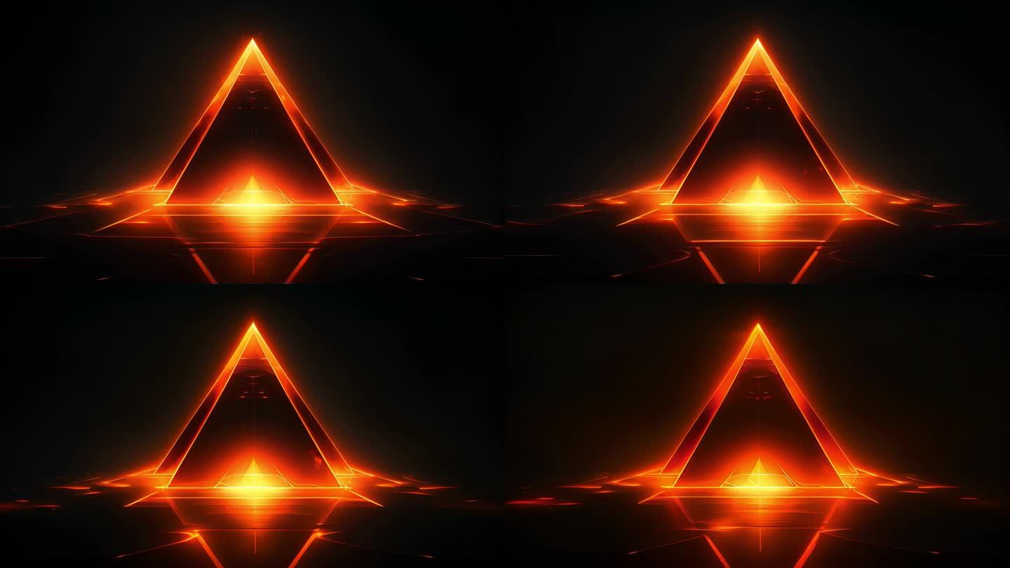 三角形几何空间光效背景