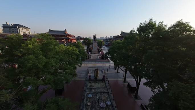 西安大唐不夜城穿越机航拍合集